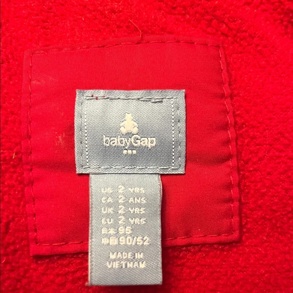 GAP Bright Red Kids Puffer Jacket